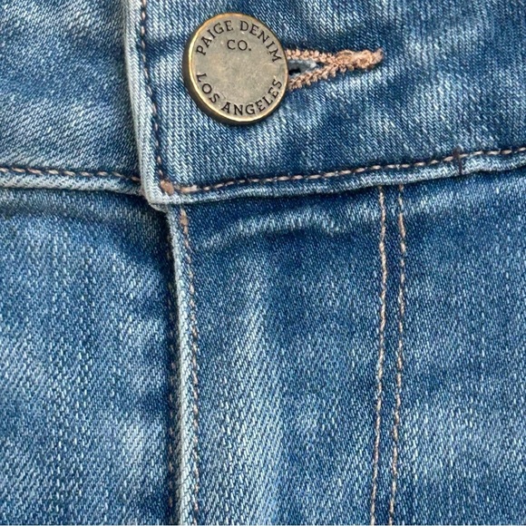 Paige Hoxton Slim Crop Jeans Women’s Size 26 Blue Stretch Denim Mid Rise Ankle - Picture 3 of 10